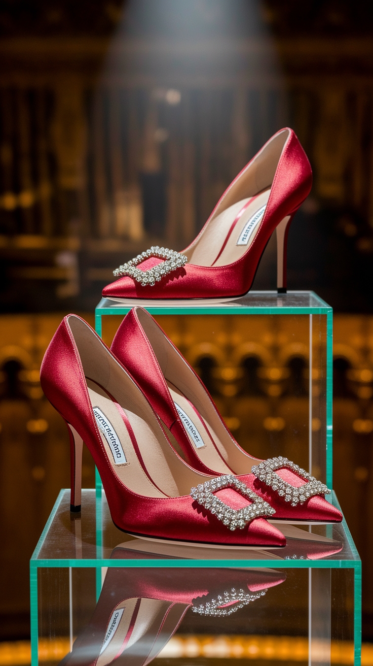 The Allure of Red Manolo Blahnik Shoes outfit idea