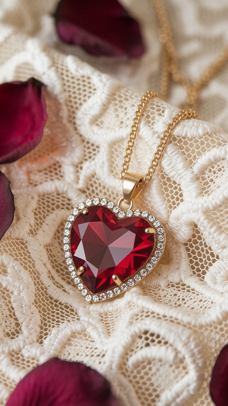 Exploring the Red Necklace Aesthetic Trend outfit idea