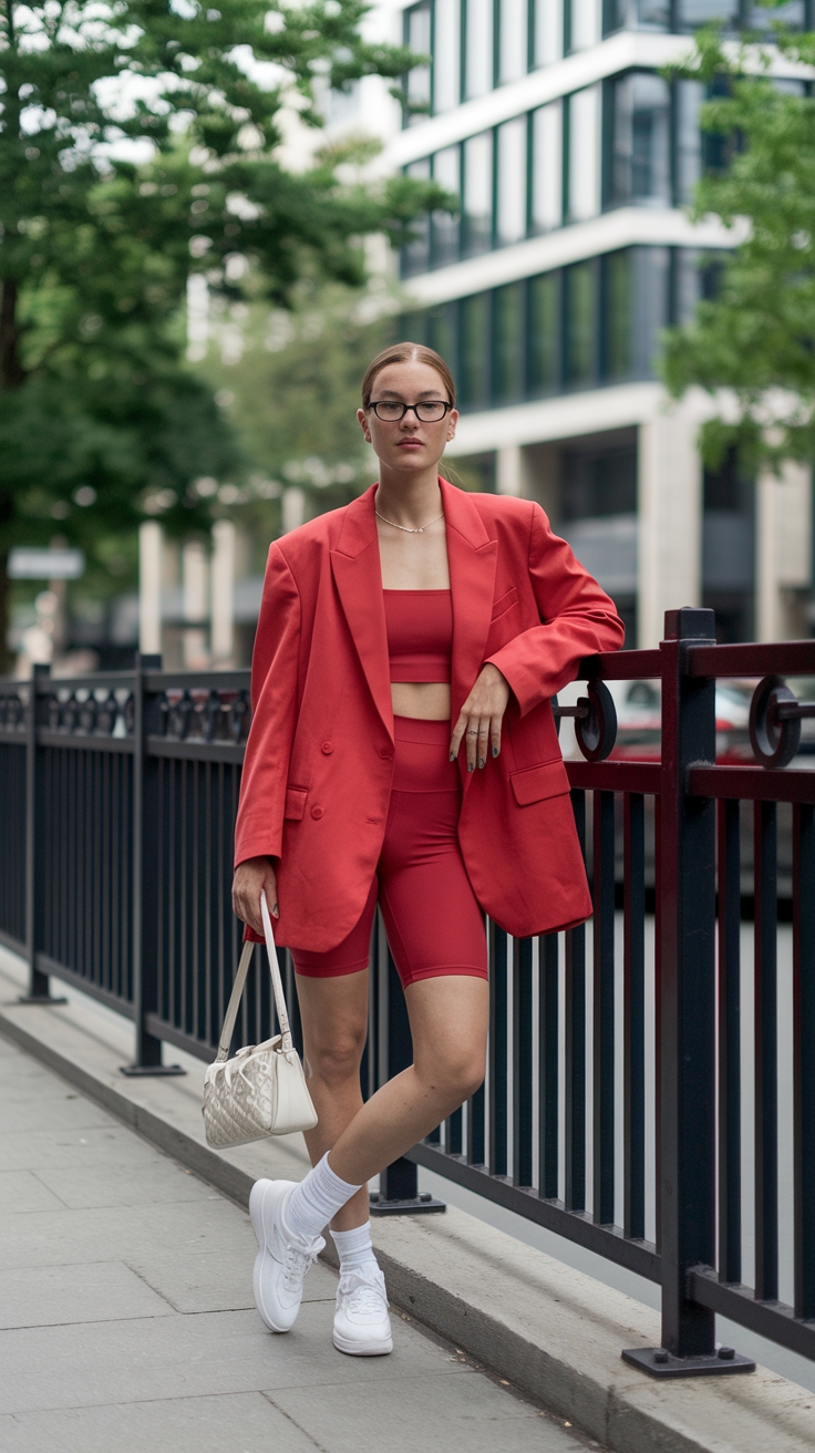 Stylish Red Oversized Blazer Outfit for Every Occasion outfit idea