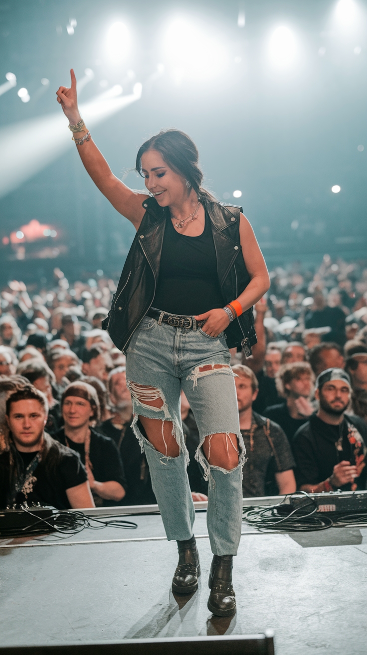 Rock Music Festival Outfits for Ultimate Vibes outfit idea