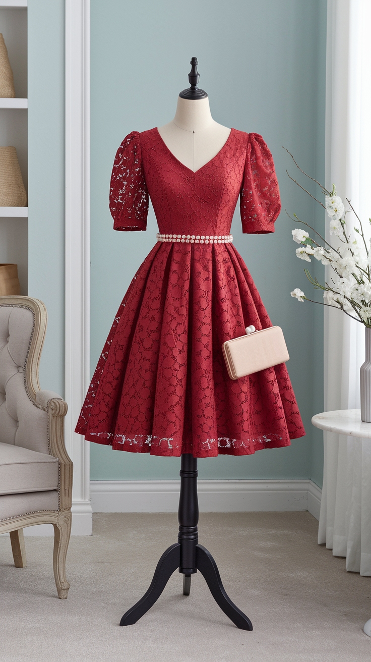 Semi Formal Red Dress: Perfect for Any Occasion outfit idea