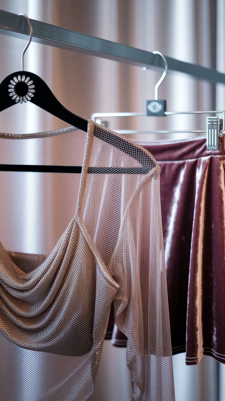 Why a Sheer Metallic Top is a Must-Have outfit idea