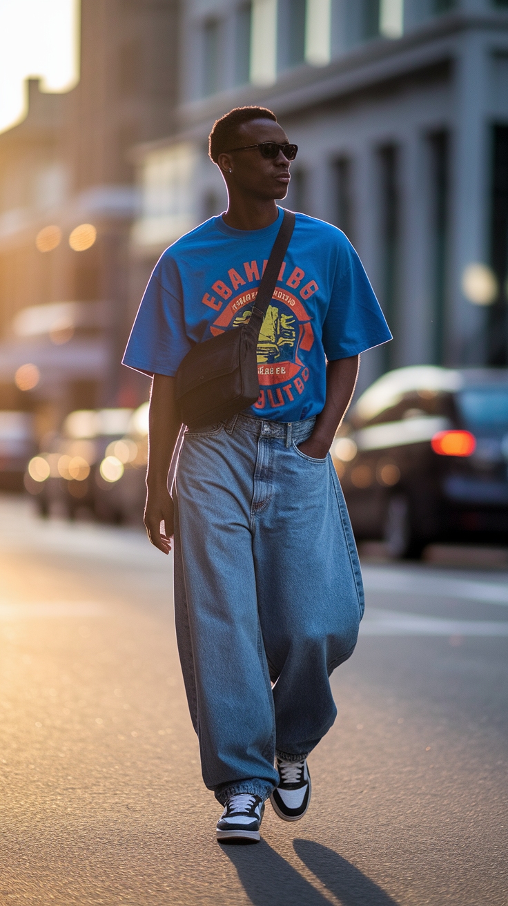 Pairing Shoes with Baggy Jeans: Style Tips outfit idea