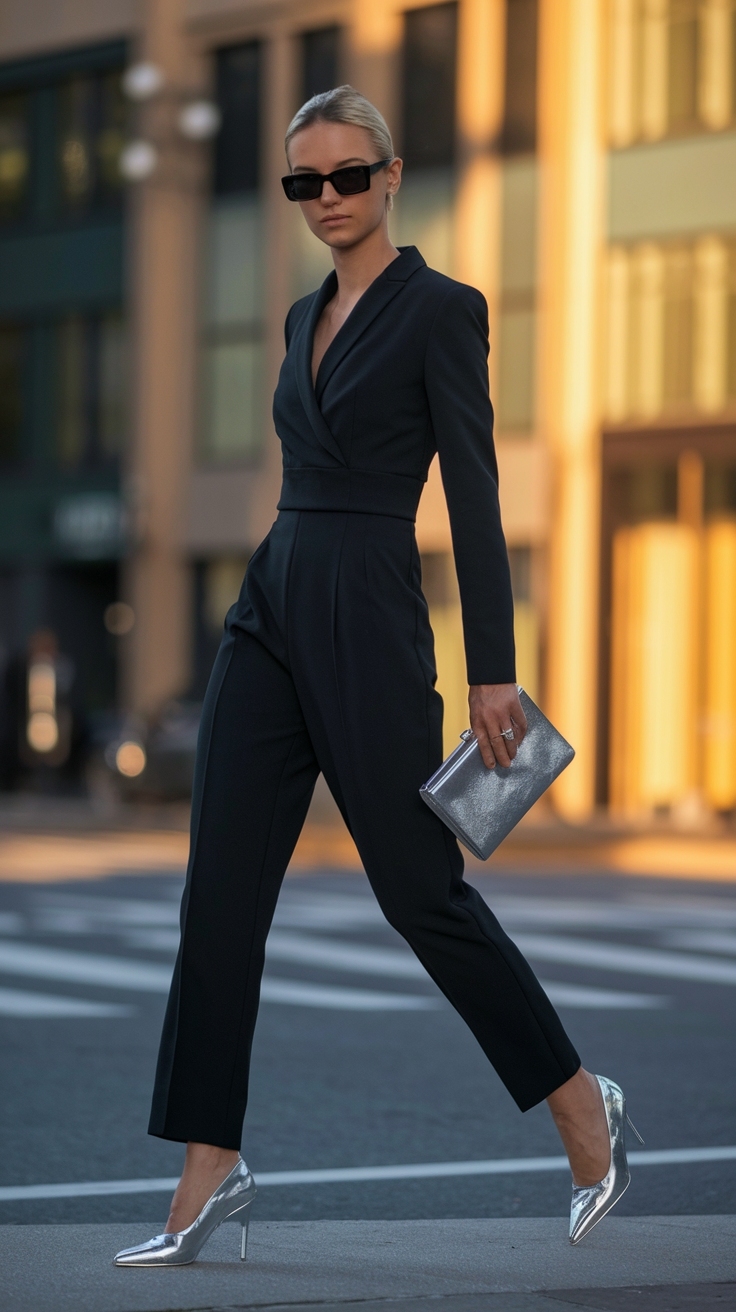 Creating the Perfect Silver Metallic Shoes Outfit outfit idea