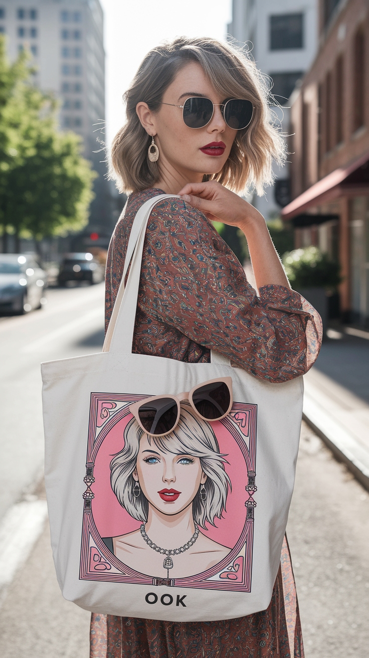 Taylor Swift Tote Bag Design: A Fan's Must-Have outfit idea