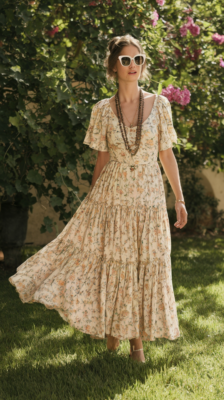 Vintage Maxi Dresses for a Nostalgic Flair outfit idea