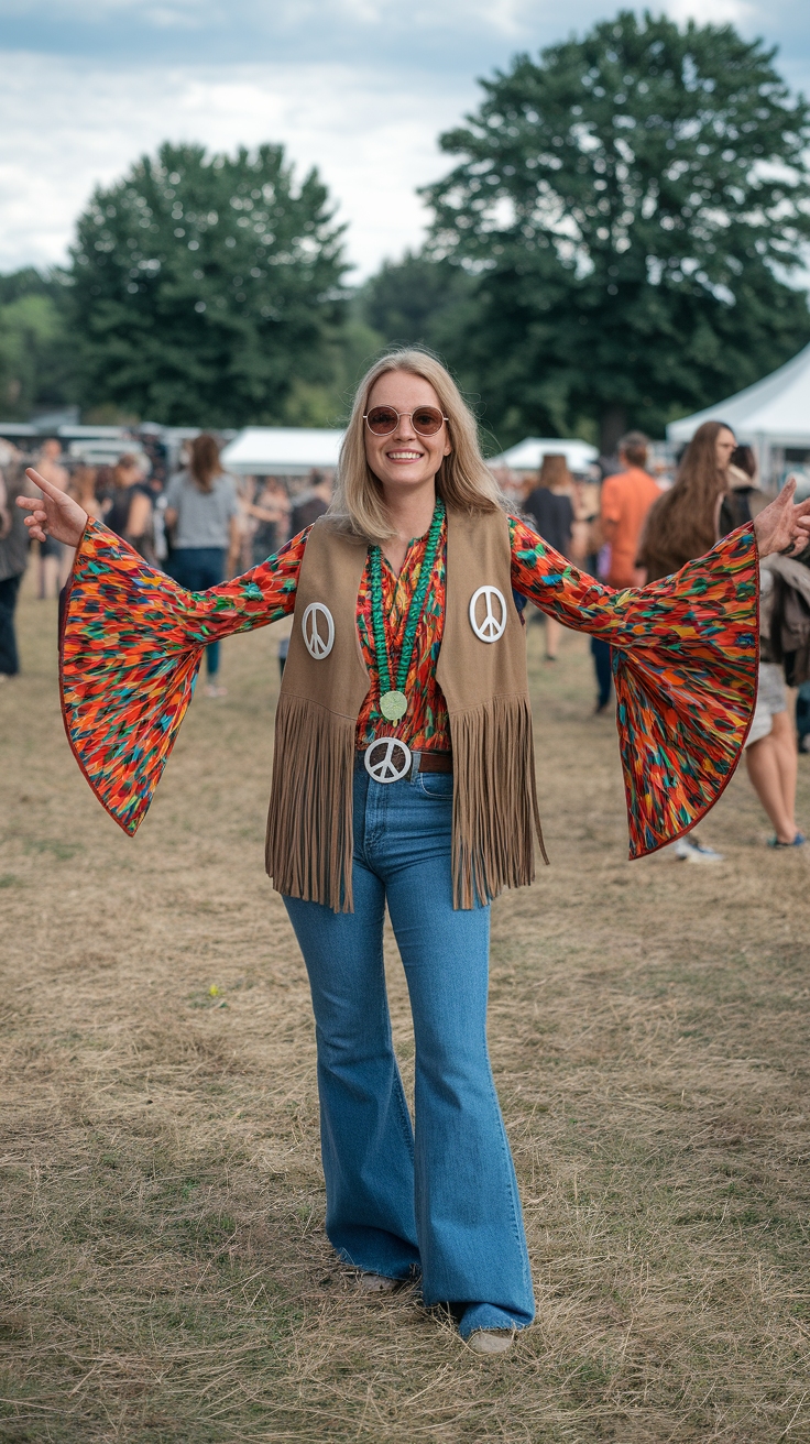 Timeless Woodstock Festival Outfits for Retro Lovers outfit idea