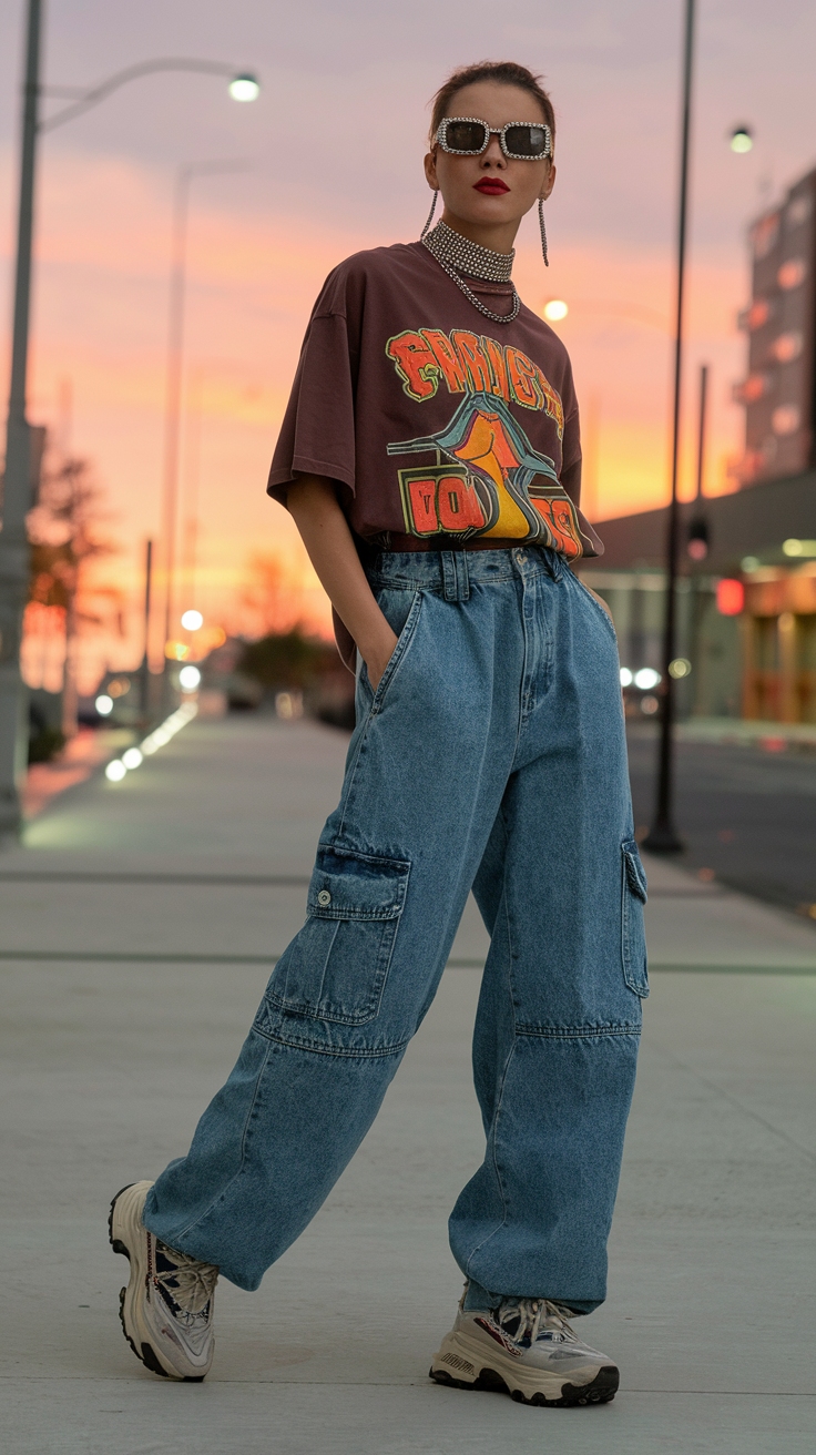 Y2K Baggy Outfits: Nostalgic Styles for Modern Trends outfit idea