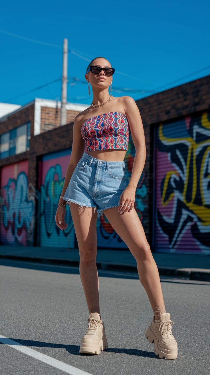 Y2K Tube Top Outfit: The Ultimate Summer Wardrobe Staple outfit idea