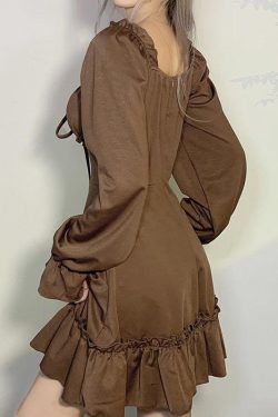 Style Core Aesthetics, New Style Trends - Fairy Grunge Ruffled Mini Dress