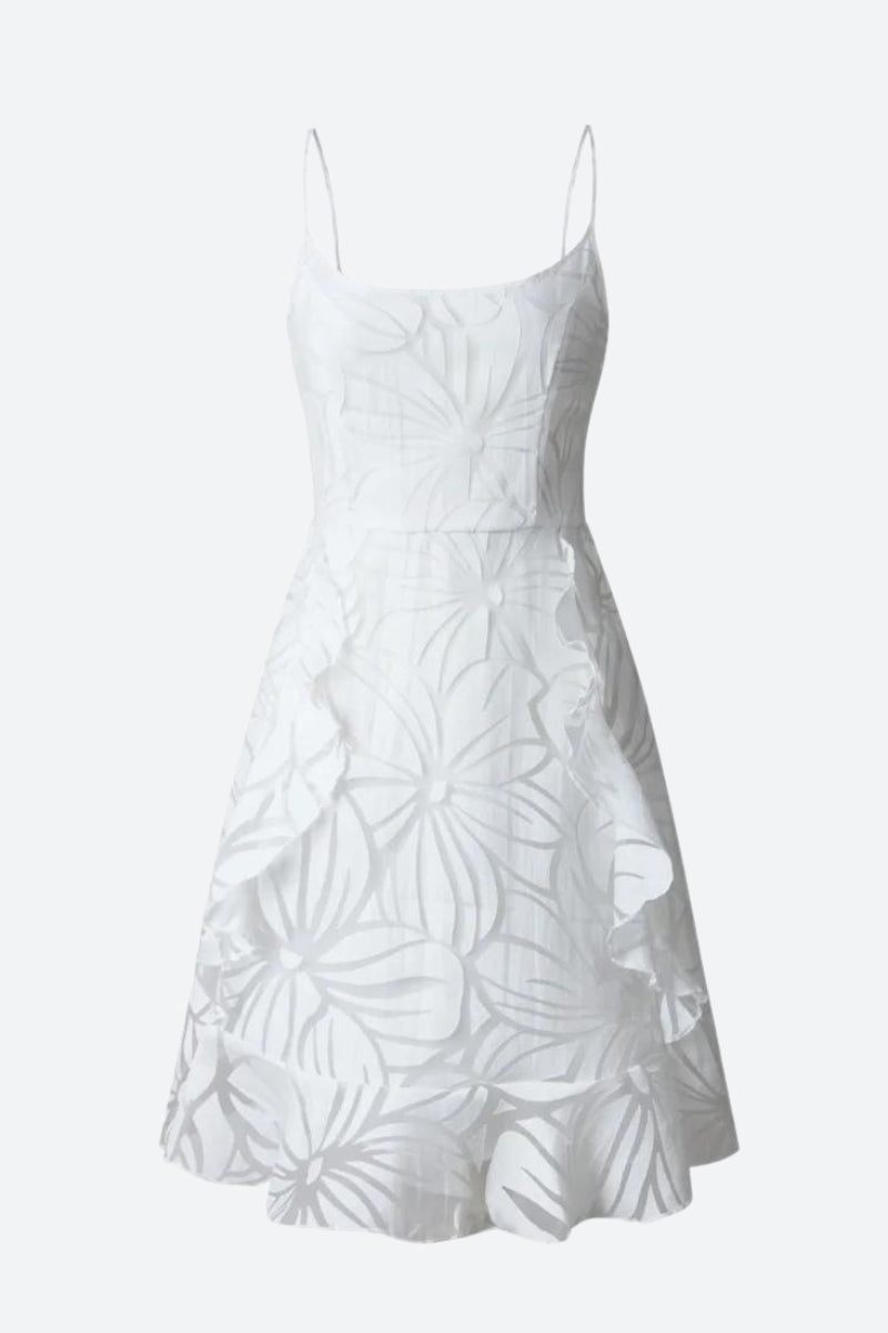 Style Core Aesthetics, New Style Trends - Floral Ruffled Mini Dress