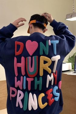 Style Core Aesthetics, New Style Trends - Soft Boy Printed Sweatshirt